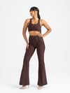 Flare Fit İspanyol Paça Tayt Kahverengi 1269