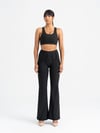 Flare Fit İspanyol Tayt  Siyah Renk 1265