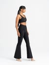 Flare Fit İspanyol Tayt  Siyah Renk 1265