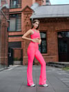 İspanyol Paça Tayt Neon Pembe 451