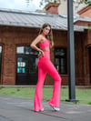 İspanyol Paça Tayt Neon Pembe 451