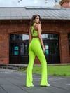 İspanyol Paça Tayt Neon Yeşil 452