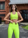 İspanyol Paça Tayt Neon Yeşil 452