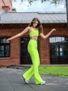 İspanyol Paça Tayt Neon Yeşil 452
