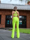 İspanyol Paça Tayt Neon Yeşil 452