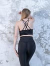Kadın Siyah Fit Spor Sütyen