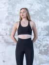 Kadın Siyah Fit Spor Sütyen