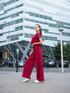 Mumbai Yoga Pantolonu Bordo Renk 448