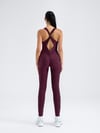 Scrunch But Jumpsuit Mürdüm Renk 3601
