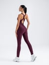 Scrunch But Jumpsuit Mürdüm Renk 3601