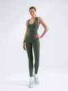 Scrunch Butt Jumpsuit Haki Renk 3603