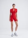 Şort Sculpt Line Jumpsuit Kırmızı Renk 3501