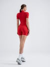 Şort Sculpt Line Jumpsuit Kırmızı Renk 3501