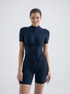 Şort Sculpt Lİne Jumpsuit Lacivert Renk 3502