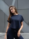 Yoga Tshirt Lcivert Renk 048
