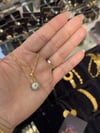 ZIRKON TAS MİNİMAL NAZAR KOLYE