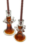 Amber Taşlı İthal Şamdan Seti