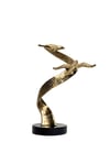 Döküm Gold İkili Kuş Obje