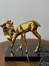 Gold Geyik Heykel