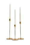 Gold Metal 3'lü Şamdan