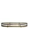Metal Eskitme Boncuklu Oval Tepsi