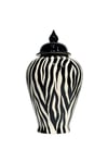 Siyah Beyaz Zebra Seramik Küp 40 cm