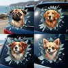 Fulcar Köpek Tasarımlı Araç Stickerı