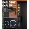 Siyah Kablosuz Su Geçirmez Kapı Zili