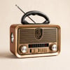 Solar Panelli LED Fenerli FM Radyo - Nostaljik Tasarım - Şarjlı - Bluetooth Özellikli