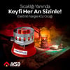 Yuvarlak Galvaniz Elektrikli Nargile Köz Ocağı