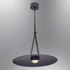 1220-03-19 Htas Tekli Kemerli Sarkıt 8W Ø450X80H Siyah