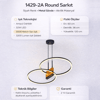1429-2A Round Sarkıt Siyah