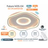 1435-04 Futura 50cm Armatür (3 Renk Led+kumandalı) Beyaz Renk