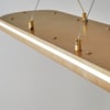1436S Madras Elips Sarkıt (3 Renk Led+Kumandalı) Mat Gold Renk