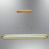 1436S Madras Elips Sarkıt (3 Renk Led+Kumandalı) Mat Gold Renk