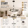 2842-18A-24 Stary 60cm 18'Lİ SARKIT PLATİN 