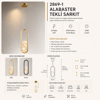 2869-1-03 Alabaster Tekli Sarkıt 50*20 Sarı