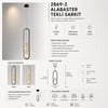 2869-2-19 Alabaster Tekli Sarkıt 70*20 Siyah