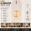 2869-3-03 Alabaster Tekli Sarkıt 31*35 Sarı