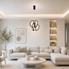 2869-3-19 Alabaster Tekli Sarkıt 31*35 Siyah