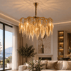 6001-80 Salkım Sarkıt Avize Mat Gold 80cm
