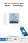  Tek Kanal Akıllı Wifi Anahtar Rölesi Tuya & Smart Life App Uyumlu