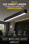 100 cm LED Sarkıt Linear Aydınlatma Armatürü 5x8 cm Alüminyum Gövde
