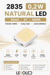 2835 0,2W 4000K NATURAL 60mA 3V SMD LED 