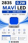 2835 0,2W MAVİ 60mA 3V SMD LED EDISON