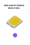 2835 0,2W PC PURPLE  60mA 8-10lm SMD LED