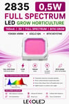2835 0,5W 3V 150mA Bitki GROW Horticulture LED