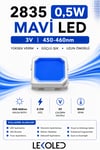 2835 0,5W MAVİ 60mA 3V SMD LED 