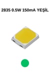 2835 GREEN 0,5W 150mA 3V  SMD LED.