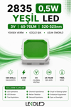 2835 0,5W YEŞİL 150mA 3V SMD LED